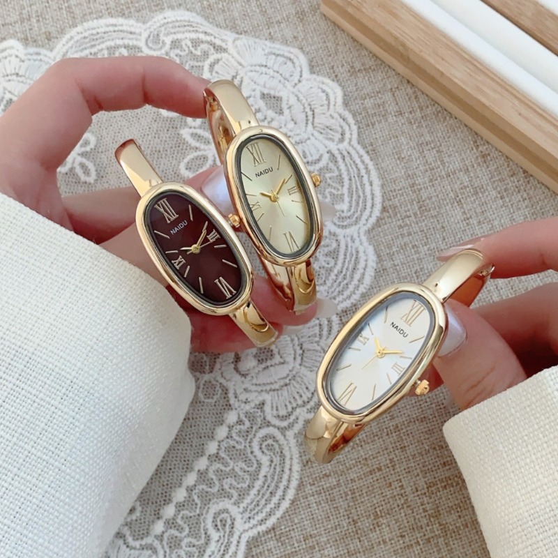 Luxury Watch Green - Üst Marka Kadın Oval Roma Kadran