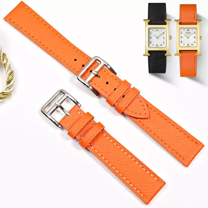 Luxury Watch Hermes - Hermes H Hakiki Deri Kordonlu Saat