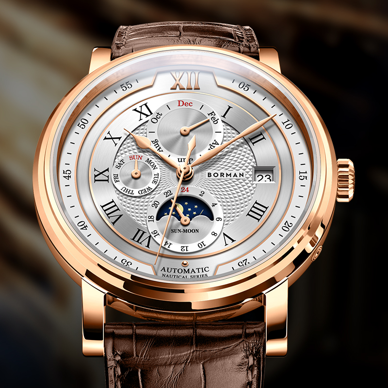 Luxury Watch On Sale - Lüks Marka İsviçre BORMAN Otomatik Mekanik