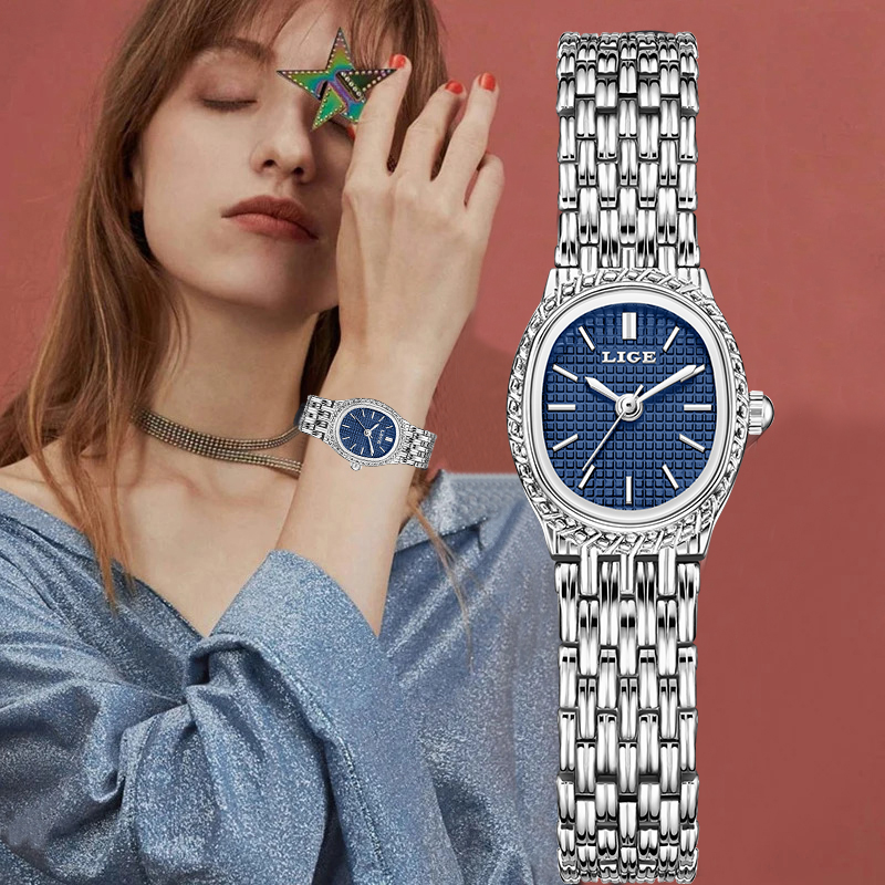 Luxury Watch Quartz - LIGE Moda Lüks Kuvars Kadın Izle