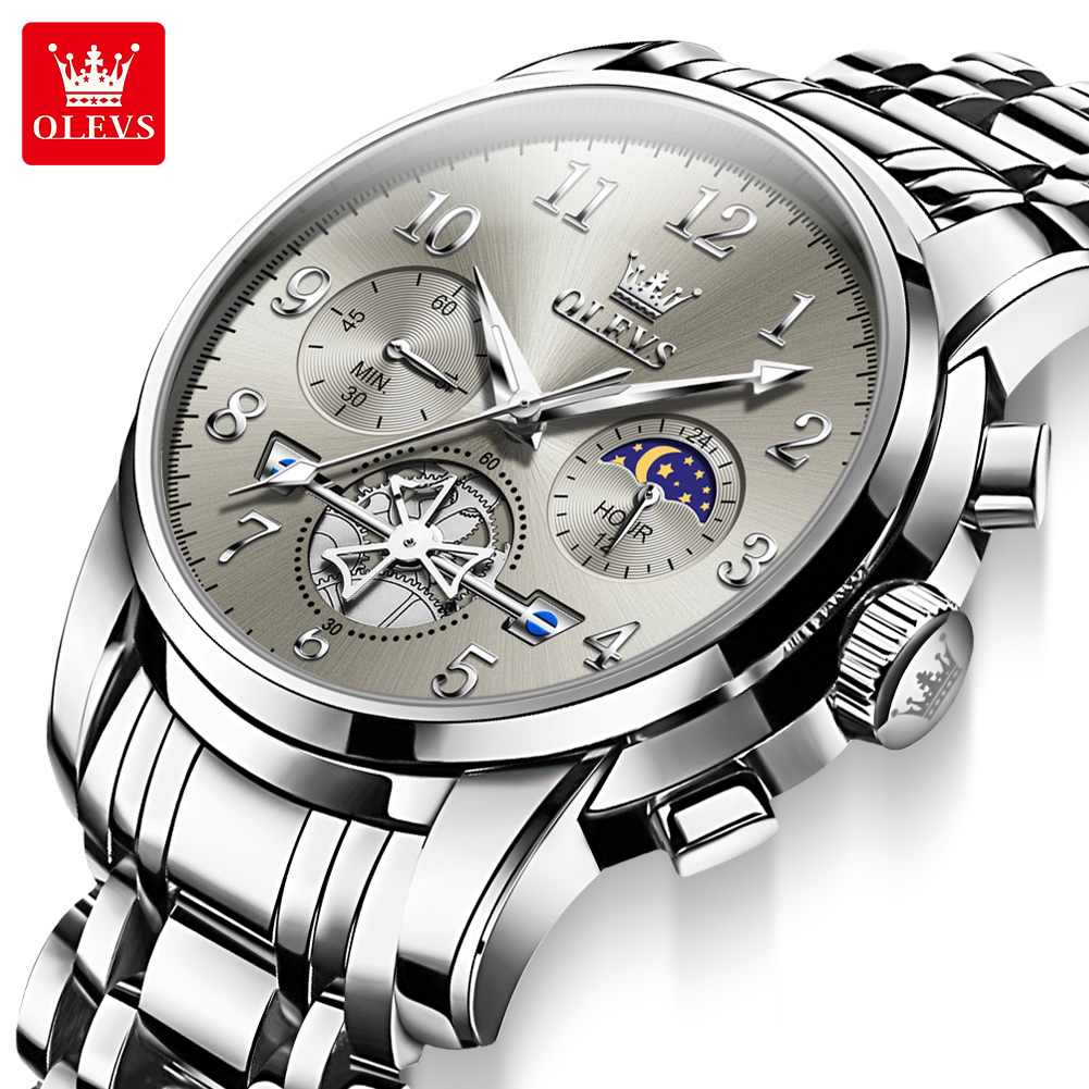Luxury Watch Zone - OLEVS 2900 Erkek Saat Chronograph Kuvars