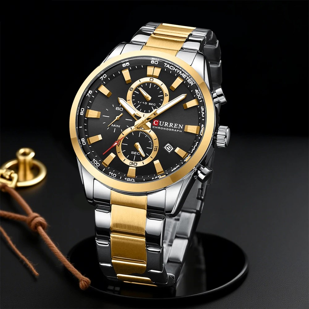 Luxury Watch Quartz - CURREN Casual Kuvars Chrono Spor Saatler