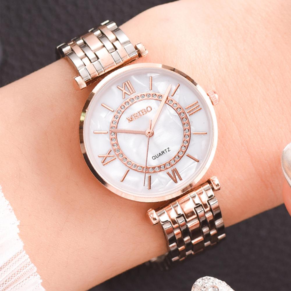 Luxury Watch Green - Lüks Kristal Kadın Bilezik Saatler Üst