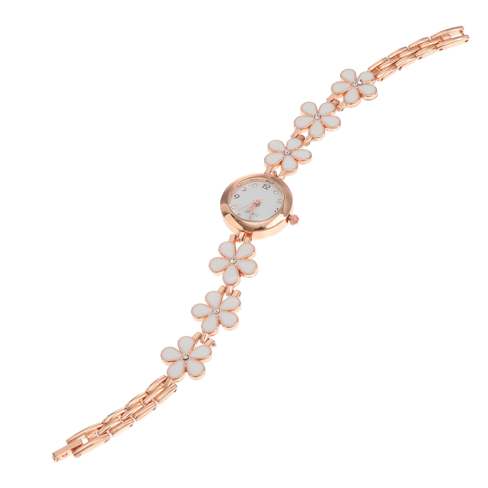 Luxury Watch Quartz - Kadınlar için Zarif Kristal Kuvars Bileklik