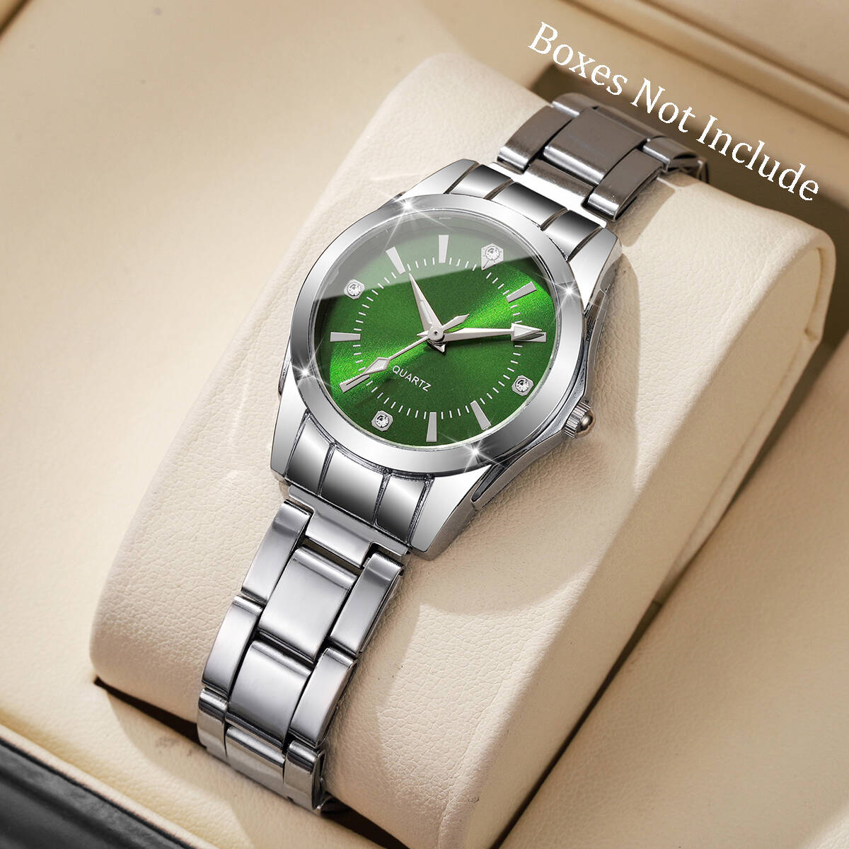 Luxury Watch Packaging Box - Lüks Rhinestone Kadın Saatler Casual Kuvars