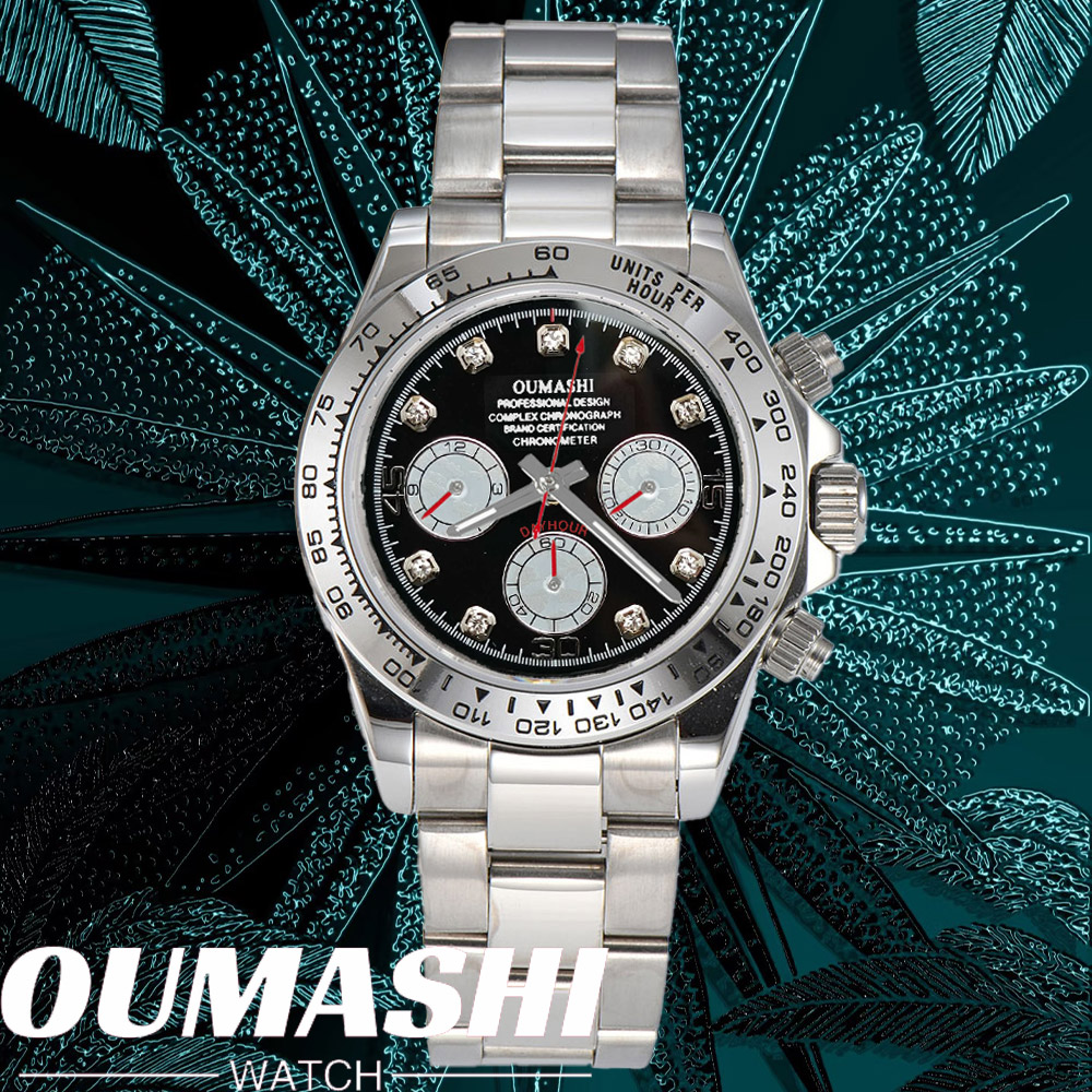 Luxury Watch Zone - Lüks VK63 SAAT 39mm kuvars Kronograf