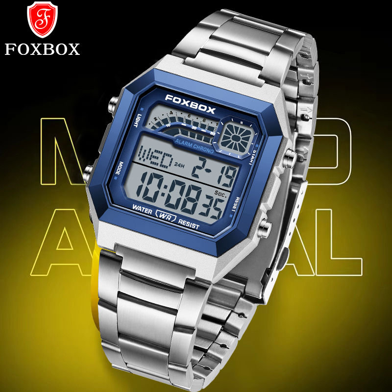 Luxury Watch Quartz - FOXBOX Moda Lüks Dijital Erkek Saati