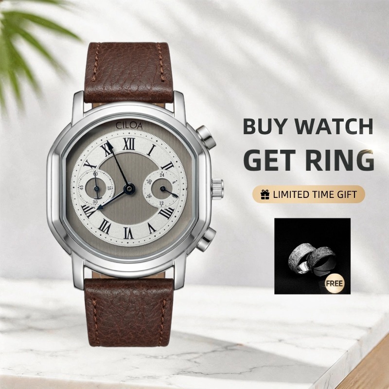 CILOA Retro Gümüş Saat Erkek M - Luxury Watch Trends 2025 incelemesi ve fiyatı