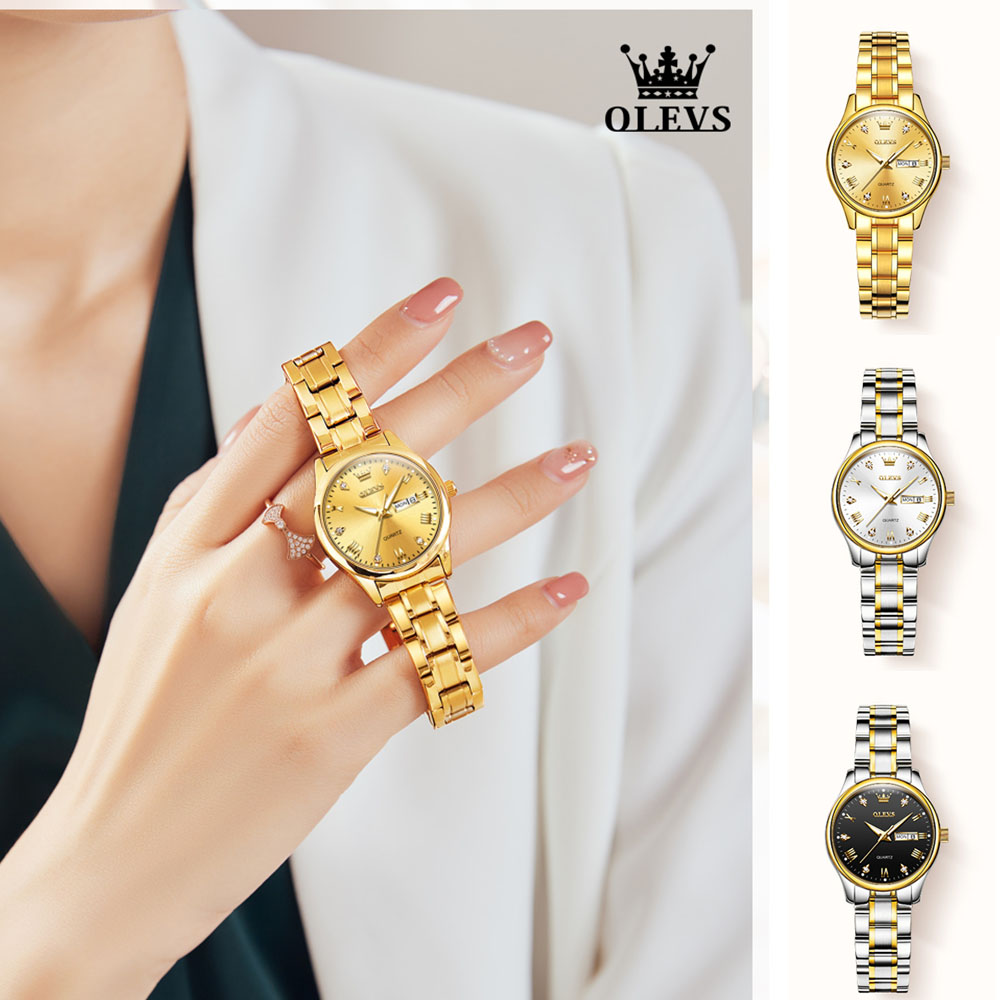 OLEVS 5563 yeni moda kadınlar  - Luxury Watch Green incelemesi ve fiyatı