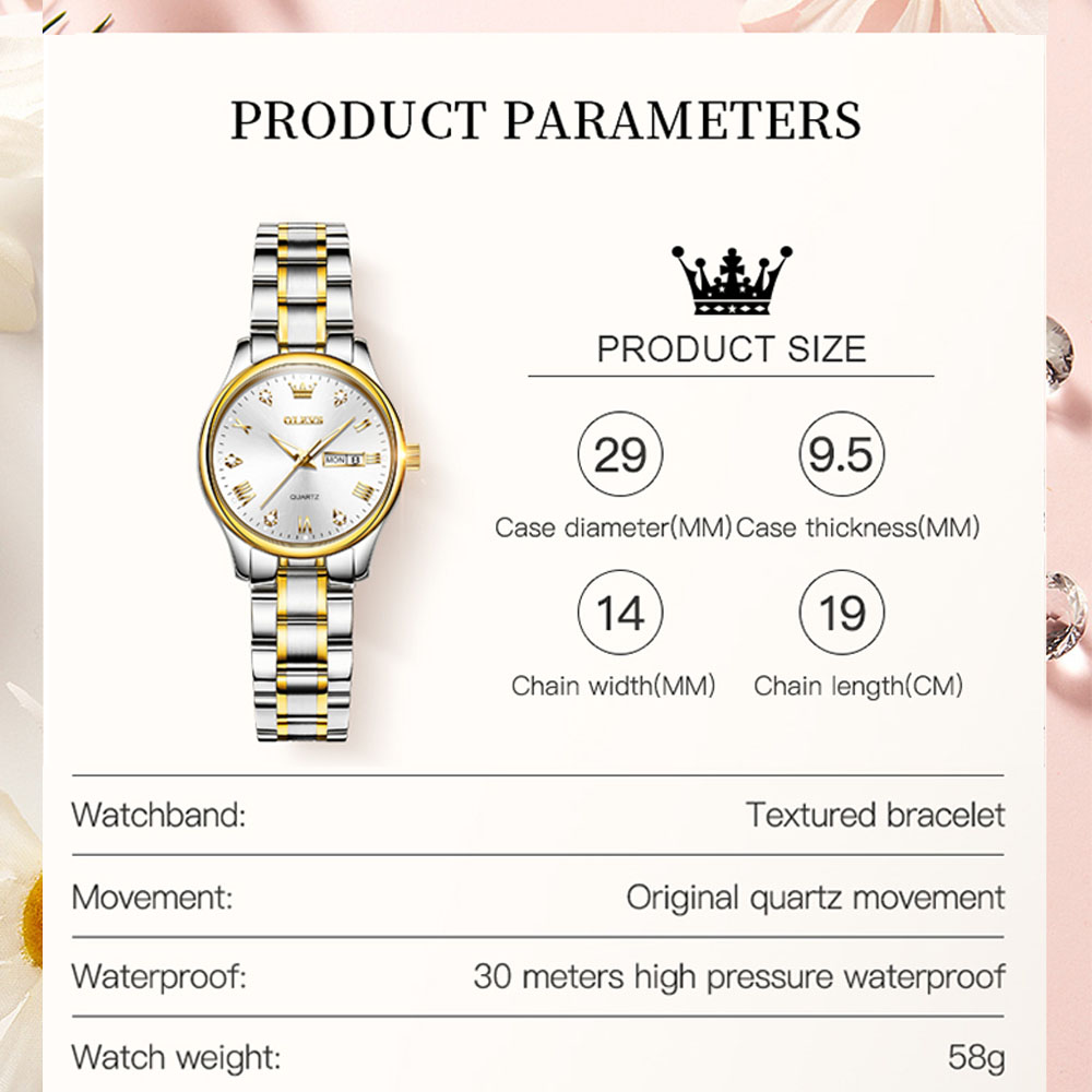 OLEVS 5563 yeni moda kadınlar  - Luxury Watch Green incelemesi ve fiyatı