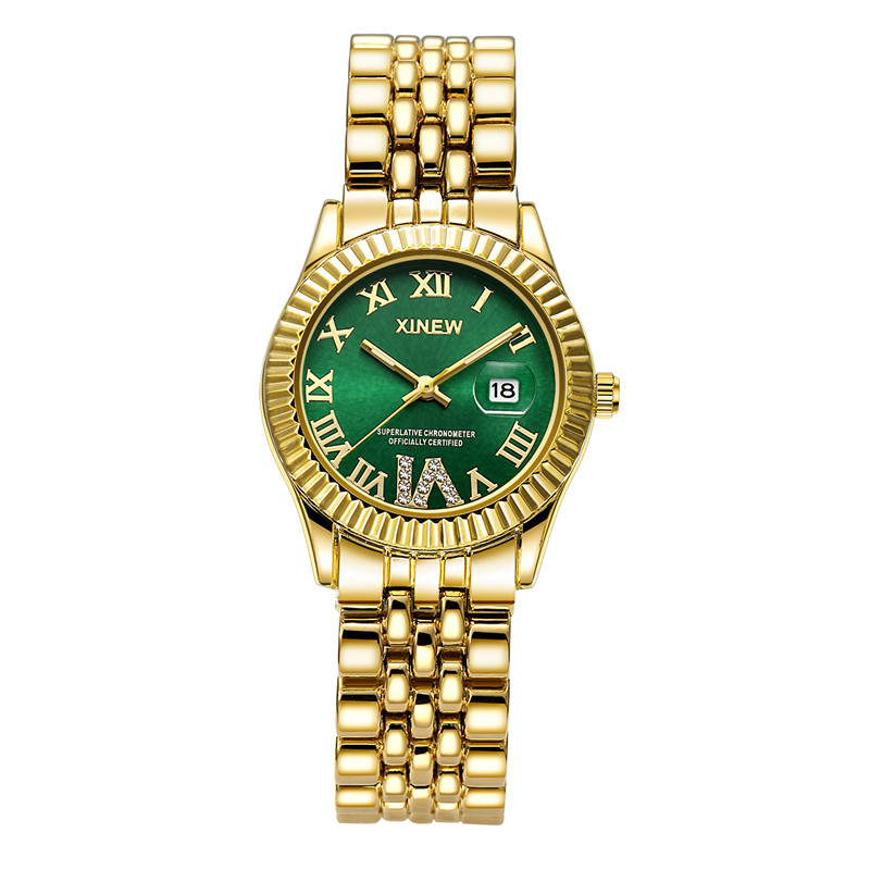 Bayanlar Büyük Marka Altın Saa - Luxury Watch Green incelemesi ve fiyatı