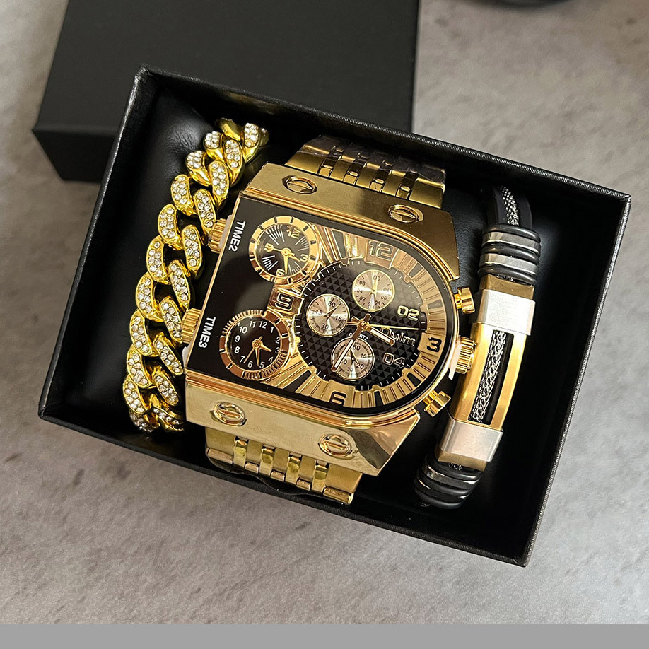 Erkek lüks dikdörtgen altın gü - Luxury Watch Zone incelemesi ve fiyatı