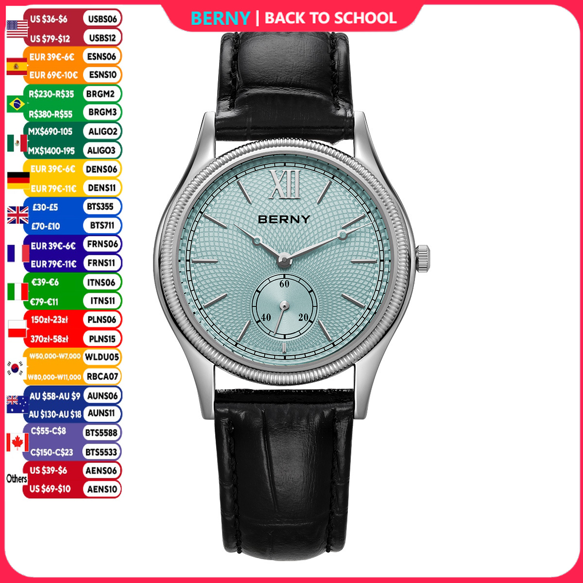 BERNY Erkek Saatleri İnce Lüks - Luxury Watch On Sale incelemesi ve fiyatı