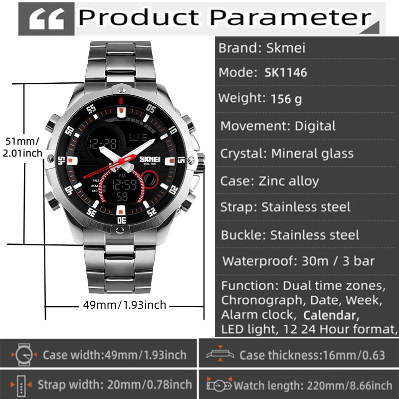 SKMEI 2016 Yeni Saatler Erkekl - Luxury Watch Zone incelemesi ve fiyatı