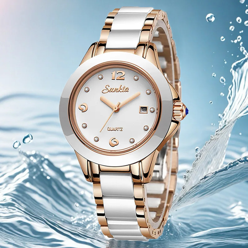 Sunkta Moda Rahat Kuvars Kadın - Luxury Watch Quartz incelemesi ve fiyatı
