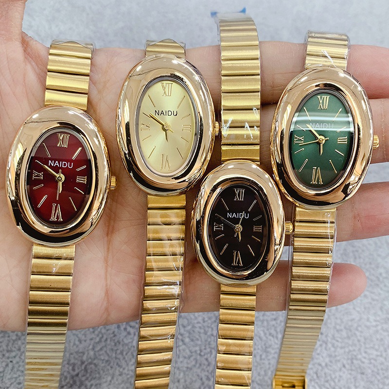 Lüks Marka Altın Oval Kadın Ku - Luxury Watch Green incelemesi ve fiyatı
