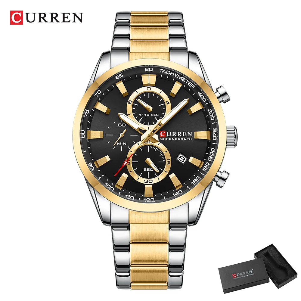 CURREN Casual Kuvars Chrono Sp - Luxury Watch Quartz incelemesi ve fiyatı
