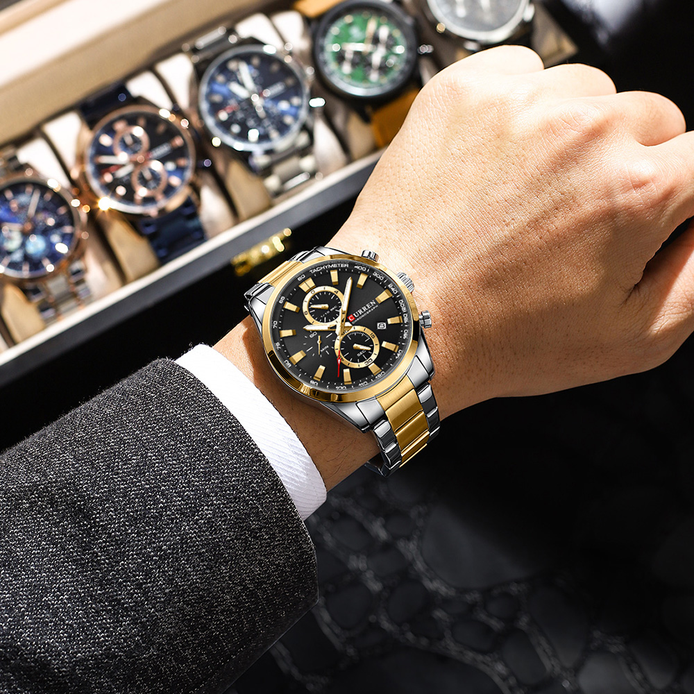 CURREN Casual Kuvars Chrono Sp - Luxury Watch Quartz incelemesi ve fiyatı